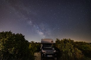 Pick-up Camper auf der Iberischen Halbinsel